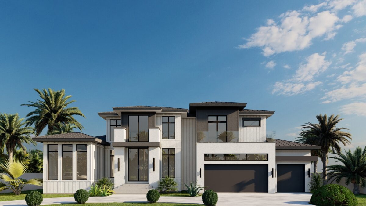 Caxambas front elevation rendering