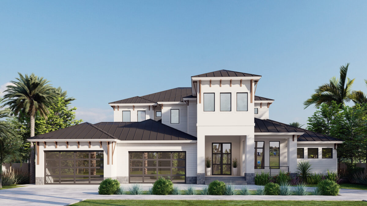 Hibiscus front elevation rendering