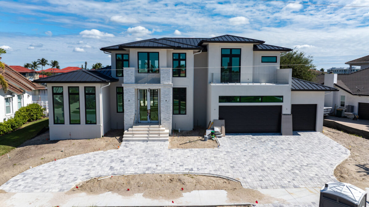 Custom home exterior by Luxury Homes of SWFL