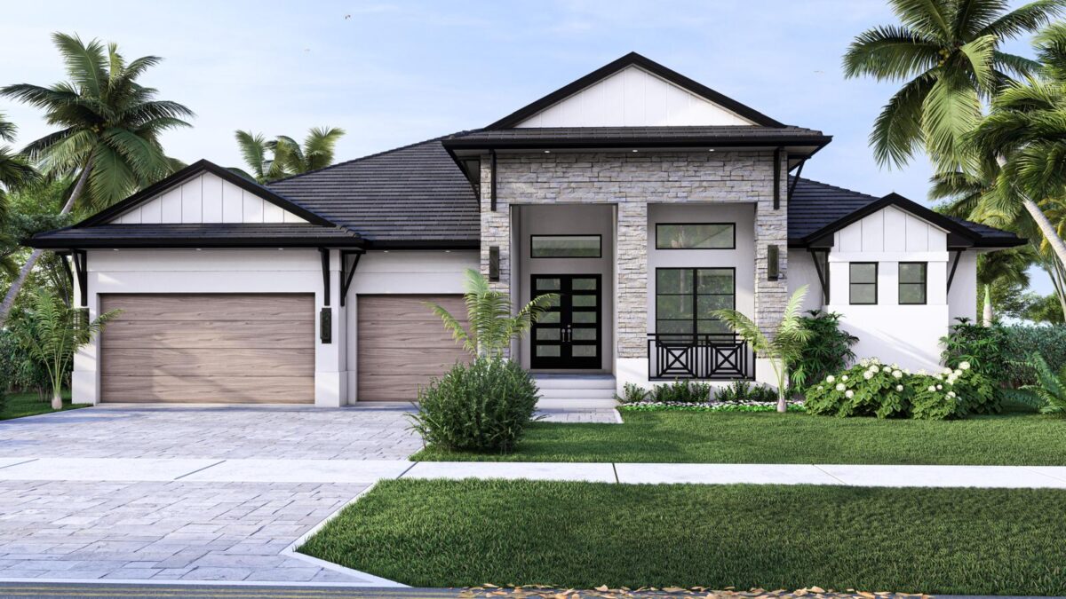 Seagrove front elevation rendering